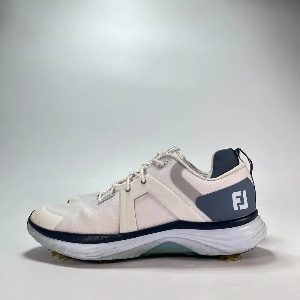 FootJoy HyperFlex White Blue Athletic Performance Golf Shoes 5547 Men's Size 8